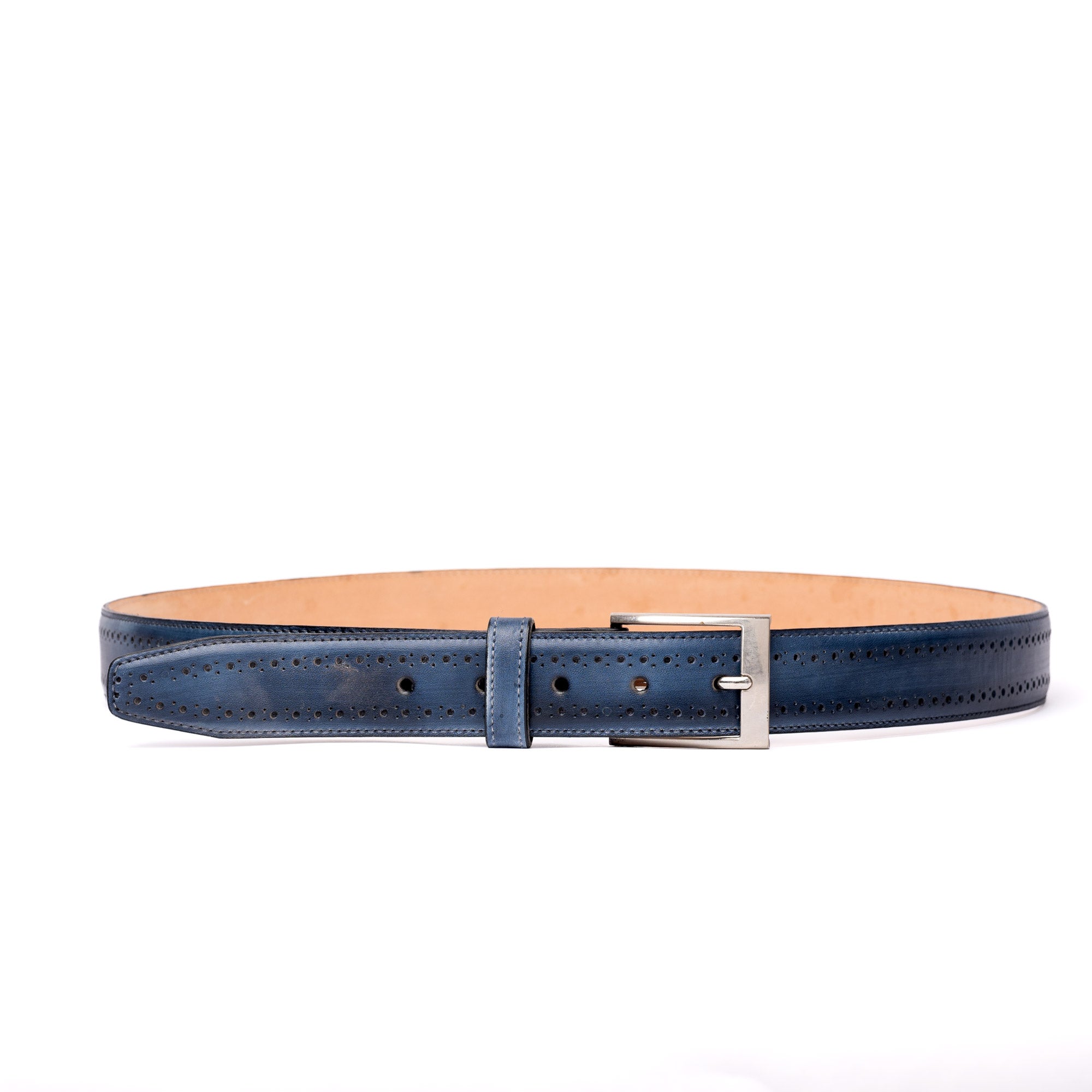 Cinturón Brogue Azul