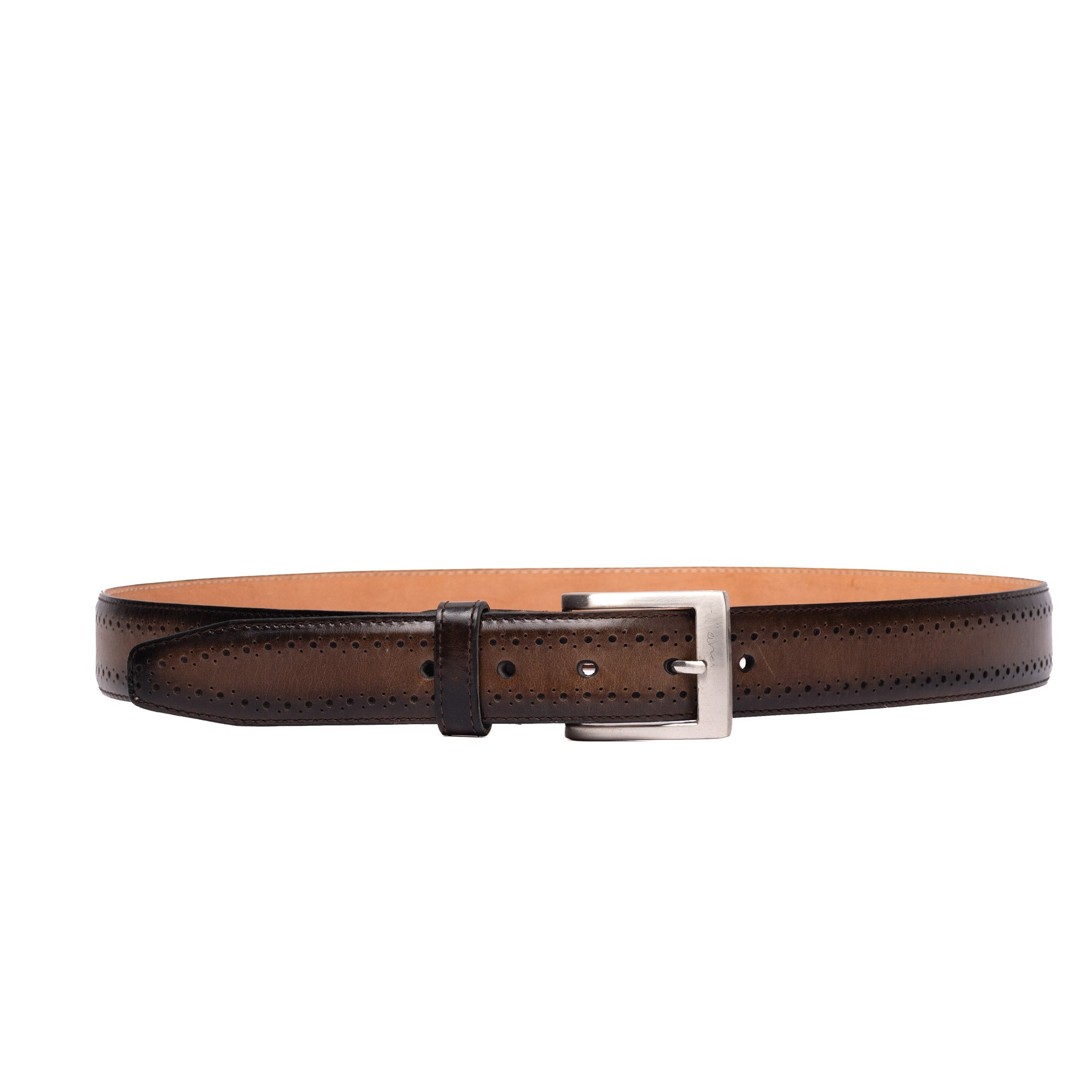 Cinturón Brogue Gris
