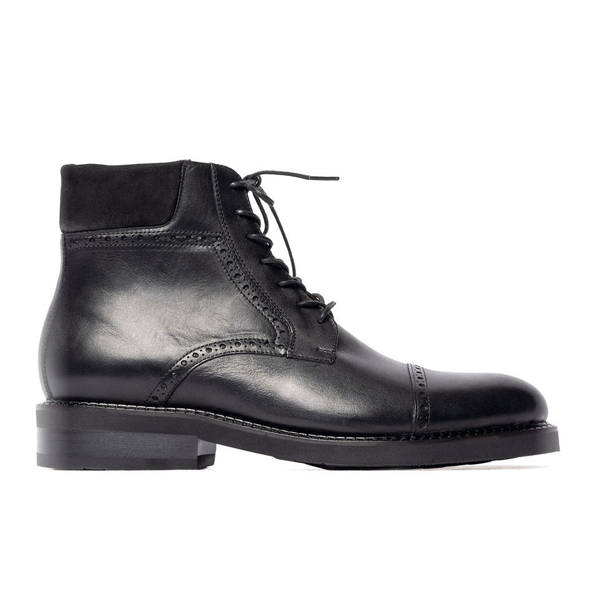 ODISEA negro, bota en piel atanada, vista lateral