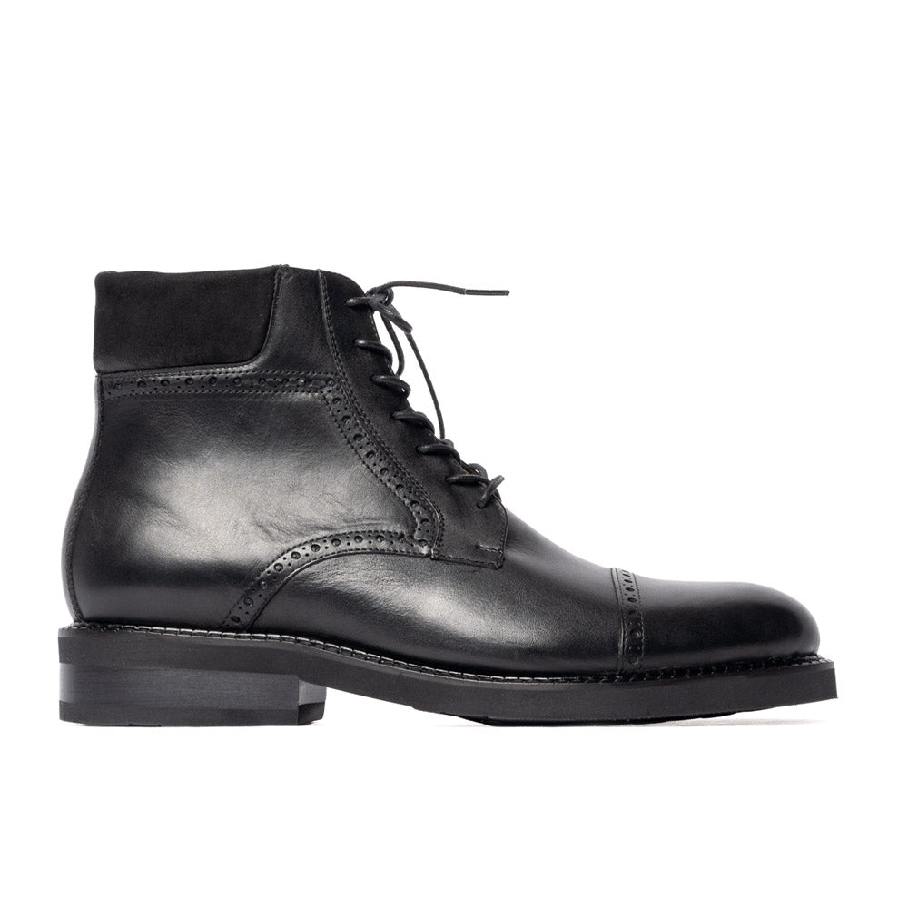 ODISEA negro, bota en piel atanada, vista lateral